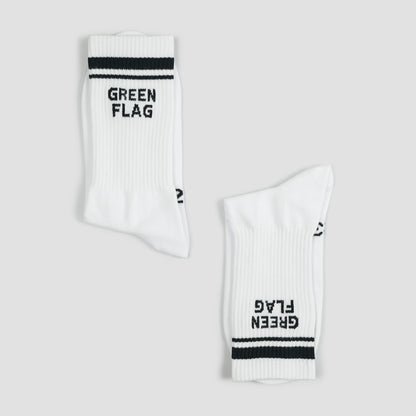 Green Flag Crew Socks