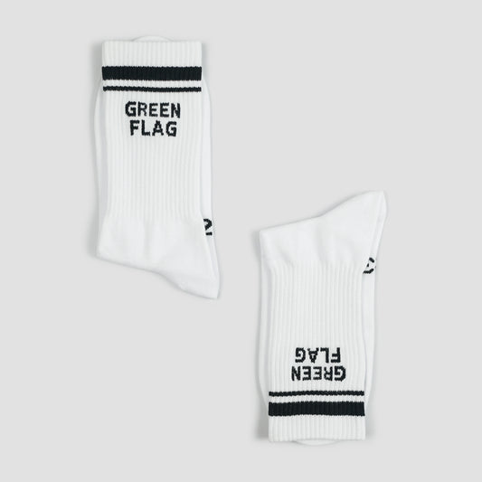 Green Flag Crew Socks