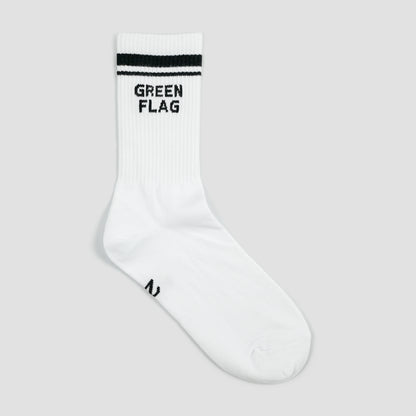 Green Flag Crew Socks