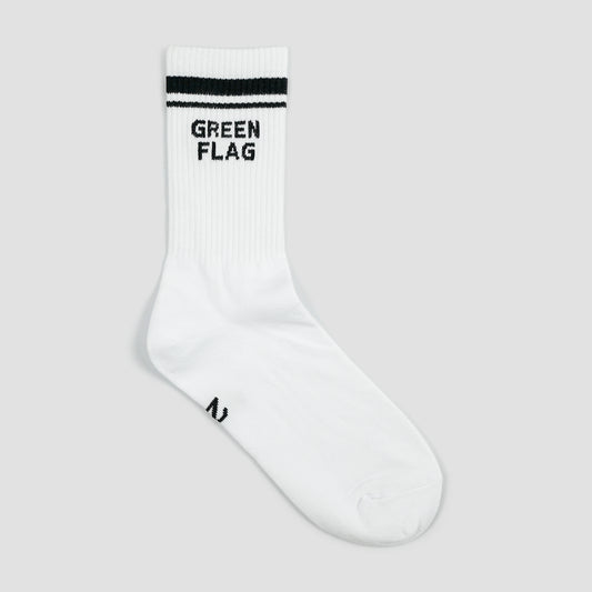 Green Flag Crew Socks